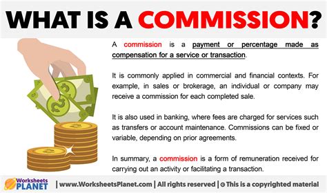 COMMISSION definition .